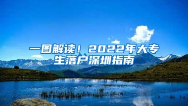 一图解读！2022年大专生落户深圳指南