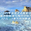 2021年深圳灵活就业社保补贴标准，每月补贴732元，7类人可以申请